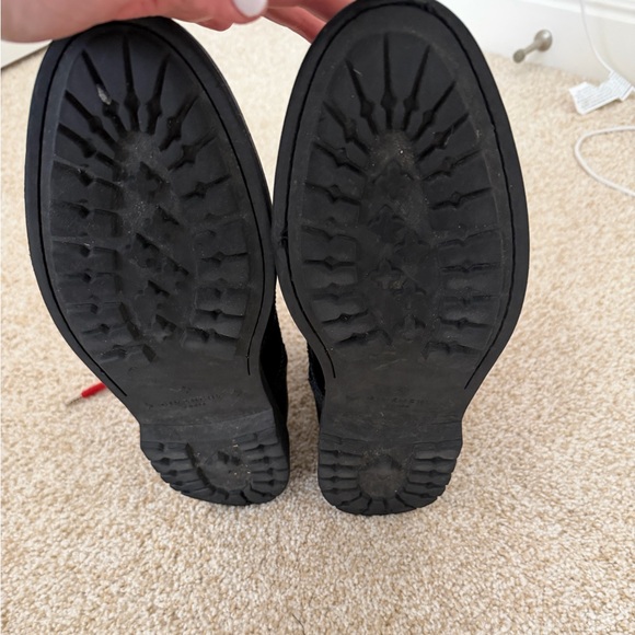 Givenchy Wingtip Black Leather Combat Boots Mens EU 43 US 10 Whipstitch Lace Up - Picture 6 of 10